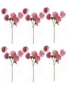 1/3/6支装仿真丝牡丹花，长茎，适用于婚礼、庆典装饰、DIY插花、客厅、卧室、餐厅家居装饰、生日礼物、毕业典礼、返校用品