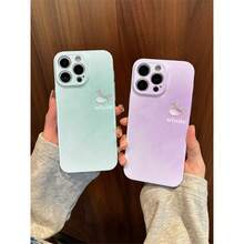 17 Pro Max Case Gradient Whale Minimalist, 14/16/13/15/12/11/8/XS Max/XR Full-Coverage Soft Shell, Unisex Premium Simple Protective Skin - Amarillo - Ver 1