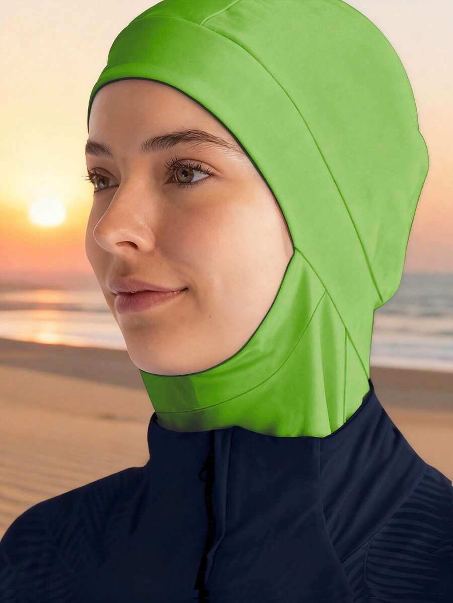 1pc Summer Beach Solid Color Headscarf, Women's Sports Quick-Wear Headscarf, Suitable For Women Wearing Veils