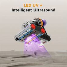 E.LUO Bed Vacuum Cleaner, 18Kpa,400W Dual Roller Vacuum Cleaner With UVC, Hot Air And High Heat, Strong Suction, Dual Cup Handheld Sofa Vacuum Cleaner, Suitable For Pillows, Baby Beds, Sofas And Pet Hair. - US A Type Plug(110-127V) - View 3