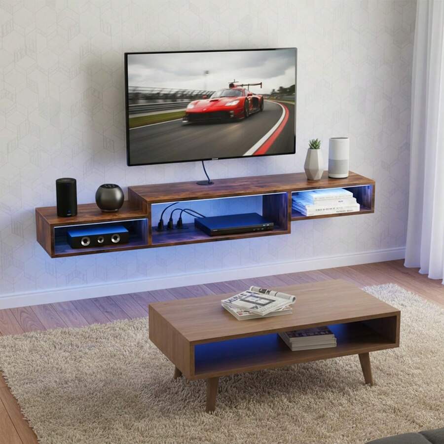 Audio-Visual Shelving - White Oak - View 1