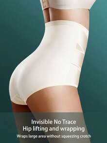 Women's High Waist Seamless Panties Trainer Body Shaper Shorts Bottoms Tummy Slimming Sheath Woman Flat Belly Control Panties Hip Butt Lifter Briefs Panty Waist Trainer Tummy Control Underwear Shapewear - Champagne - View 2