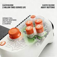 GAMESIR X5 Lite Gaming Controller - Hall Effect Joystick For Precise Control, Elastic Silicone Buttons, Type-C Fast Connection, Ergonomic Anti-Slip Grip, Console-Level Gaming Experience - Absolute Zone Zero Bright Moon White - View 3