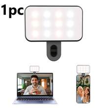 buguangdeng Cold And Warm Dual Color Temperature 1pc Mini Pocket Fill Light With 1 Clip, 3 Brightness Levels, Portable & Compact, Suitable For Smartphone, Camera, Laptop, Photography, Video Call, Makeup, Lighting, Built In 200mAh Battery Women's Day Gift - Charging Model - View 12