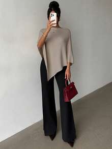 وشاح ذو لون أحادي مرقط، للارتداء اليومي، خريف/شتاء