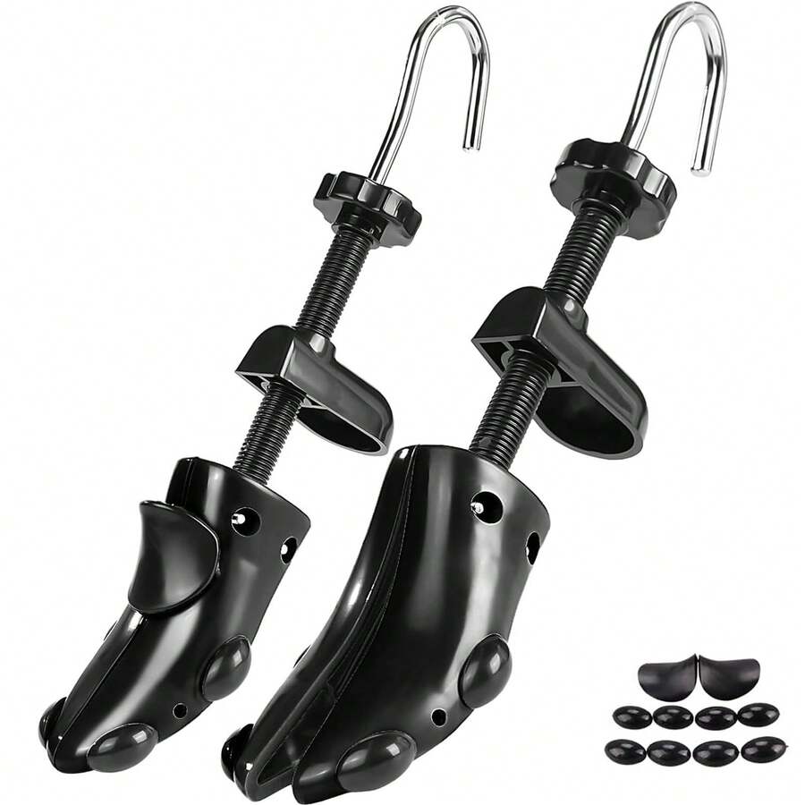 2 Pcs Shoe Stretcher Women Men, Adjustable Length & Width, Shoe Tree Adjustable Boot Widener Stretcher, Plastic Shoes Tree Shape For Tennis Shoes, Slippers, Sneakers, Canvas Shoes - L for man - 查看 1
