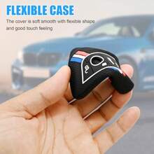 Striped  Key Cover Key Protector Shell Case With Keychain For BMW 2 4 5 6 7 Series X1 X2 X3 X4 X5 X6 M M8 M7 M6 M5 M4 M3 M2 M1 430i 340i 840i 2015-2023 Models (2Pack) - 2Pack - View 5