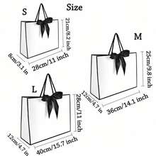 1-10pcs Customized Name Gift Bags With Ribbon Bow, Ribbon Cord Gift Bags, Valentine's Day Decor And Valentine's Day Gift Bags, Customized Groomsman Bridesmaid Wedding Party Gift Bags, Party Favor Bags, Gift Box Alternatives, Thank You, Birthday, Gift, Valentine's Day, Wedding, Mother's Day, Father's Day, Anniversary, Party, Housewarming, Engagement, Bridesmaid Gift Bags, Personalized Gifts, Wedding Party Favors, Home & Living - Multicolor - View 12