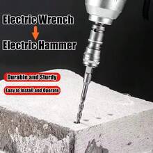 电动锤转换器适配器，适用于大功率、轻便、紧凑型方形转换器，用于在水泥墙上钻孔。 - 銀色 - 查看 4