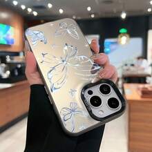Estuche para teléfono Butterfly Freedom Wings Compatible con estuches para teléfonos   17  16 Pro Max  15 Pro Max  13 y  12 Hecho de material de TPU que brinda protección contra golpes y caídas Un gran regalo para familiares, amigos, seres queridos, novios, novias y para Navidad - Negro - Ver 4