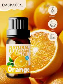 EMBRACEX. 10ml Orange Essential Oil, Aromatic And Long-Lasting Fragrance, Soothing And Refreshing, Suitable For Women, Mothers, Wives, Sisters, Teenagers, Girlfriends, Can Be Used In Rooms, Living Rooms, Kitchens, Offices - Water Soluble - Orange - View 2