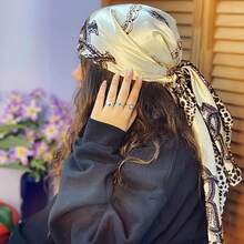 90*90cm Lightweight Scarf, Spring/Summer Sun Protection Shawl, Outdoor Neck Wrap Square Scarf