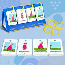 80pcs/Set Picture-Based English Sentence Building Educational Flash Cards, Early Learning Cognitive Toys For Children - Multicolor - View 5