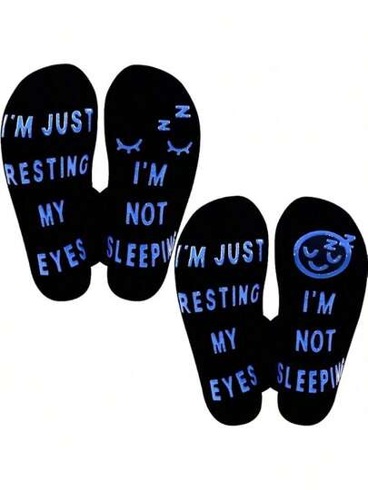 Estilo2 Pares Calcetines Divertidos Antideslizantes, AlgodóN Premium Antibacteriano, AbsorcióN Sudor, Talla ÚNica, DiseñOs De Animales/Letras-Juvenil 18-40 AñOs Calcetines Hombre DivertidosVersióN Mejorada