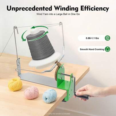 Manual Yarn Ball Winder Hand Operated Wool Yarn Winder For Knitting Crochet Home Craft Use