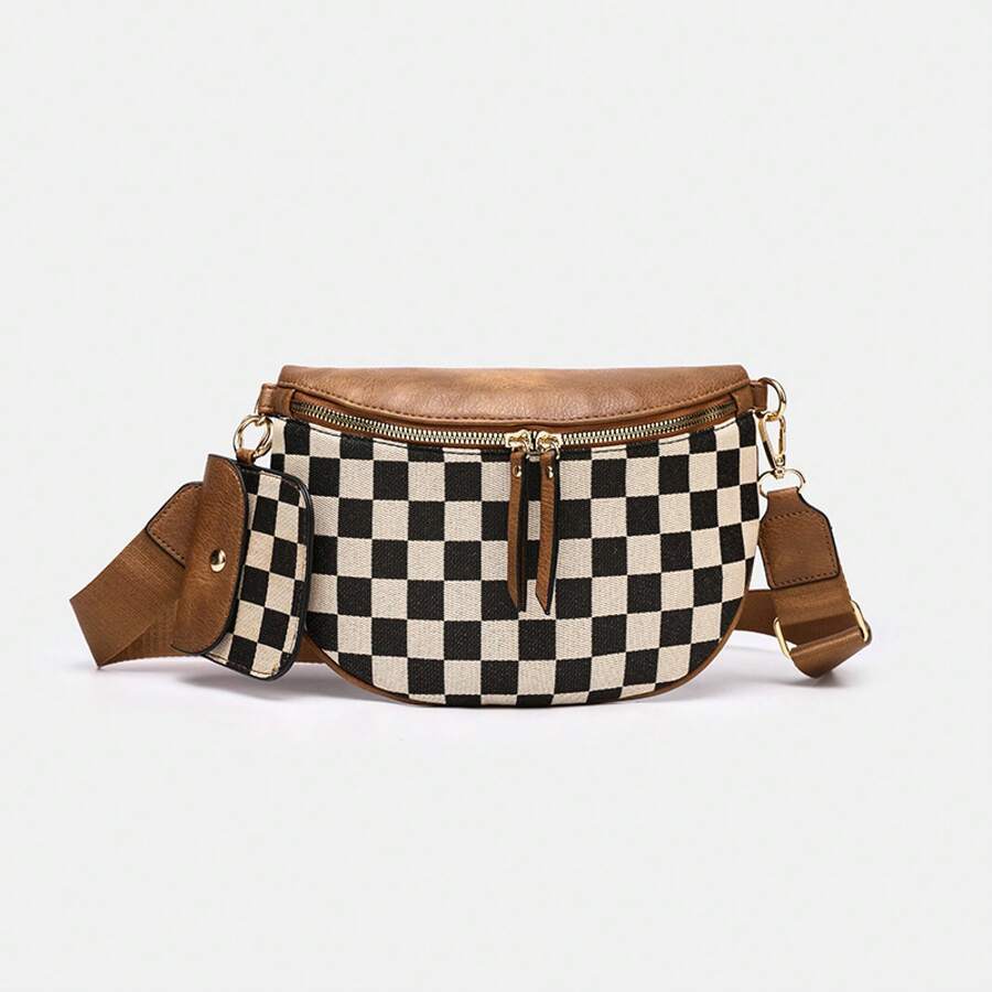 Women Fanny Packs - Light Brown - View 1