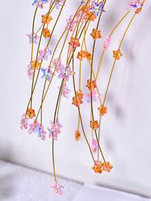 1件精美仿真星形装饰花束花瓶填充物DIY工艺品室内房间桌面装饰壁挂 - 彩色 - 查看 9