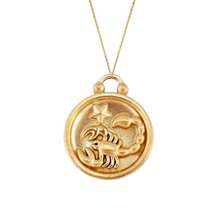 Trending Stainless Steel Embossed Zodiac Necklace, 12 Constellations 14K Pendant Necklace, Unique Jewelry For Men And Women - Zodiac Necklace - View 13