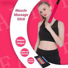 Gear Massage Stick Yoga Deep Muscle Relaxation Axis Personal Training Fascia Roller Plastic Fitness Body Massager - Multicolor - View 4