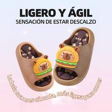 TendenciaSandalias Y Zapatillas Antideslizantes Capibara Para NiñosCalidad premium - Blanco - Ver 8