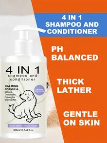 Pet-Specific Bath Shampoo With All-In-One Care And Maintenance Features Deeply Cleanses, Moisturizes And Nourishes, Unclogs, Eliminates Odors And Leaves A Lasting Fragrance