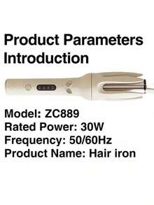 Automatic Curling Iron, Rotating Hair Curler, 4 Adjustable Temperature Settings, Fast Automatic Rotating Styling, Quick Heating, Easy To Use, Perfect Gift For Women. - Multicolor - View 10