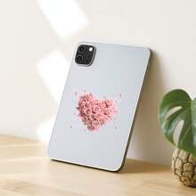 Set de 8 pegatinas de transferencia de calor UV DTF, serie de diseño de rosas y corazones rosas del Día de San Valentín, patrón de dibujos animados, pegatinas de película de vinilo 3D resistentes al agua y a los arañazos, adecuadas para vasos de vidrio, tazas, refrigeradores - Pegatinas de alta calidad, pegatinas de arte de cristal DIY