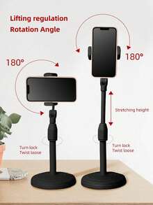 1pc Adjustable Waterproof ABS Tripod Phone Holder, For Video Recording And Live Streaming, Hands-Free Stand (Installation Steps Refer To The Page Video), Gift, Accessory (Random Style Shipped) - Multicolor - View 4
