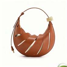 1 geantă de damă de înaltă calitate, JW P Crescent Moon Bag, geantă de navetă cu capacitate mare 2T29, geantă minimalistă la modă JANA New Hollow-Out pentru femei, geantă versatilă pentru femei, potrivită pentru naveta, întâlniri cu prietenii, cumpărături și diverse ocazii, ușoară cu design elegant - Multicolor - Vizualizare 3