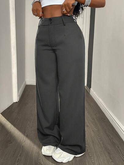 HAPPY GIRL# Pantalon ample, droit et confortable en tissu tressé, convenant pour les occasions casual, mode, festival, vacances, école, rendez-vous, anniversaire, fête entre célibataires, voyage, aéroport