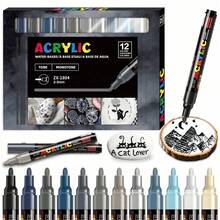 Bộ bút dạ acrylic chuyên nghiệp Flysea New Colorful Series 12 chiếc/hộp, màu sắc sống động, hệ thống mực chảy mượt mà mới, 12 màu/bộ, nhiều sự kết hợp màu sắc khác nhau, sản phẩm mới ra mắt, chất lượng tốt hơn, trải nghiệm viết mượt mà hơn, được thiết kế dành cho các nghệ sĩ chuyên nghiệp. - Nhiều màu - Xem 28