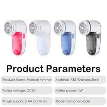 Portable Fabric Defuzzer, Efficient Electric Lint Remover For Clothes, Bedding, Sofa Cushions, Car Seat Covers And Other Textile Products - Requires 2 AA Batteries (Not Included) - Multicolor - View 8