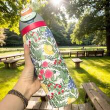 32oz This Stainless Steel Insulated Water Bottle Is Sufficient To Meet Your Daily Hydration Needs. It's Easy To Clean, Leak-Proof, Durable, And Resistant To Breakage. Convenient To Use, Lightweight, And Portable, It's Suitable For Various Occasions Such As Fitness, Running, And School. - Màu be - Xem 2