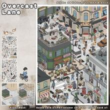 1 Szenen-Karte mit 2 Aufkleber-Bögen, 2 Cartoon-Design-Optionen, 3D Miniatur-Haus-Landschaft Aufkleber, DIY Scrapbooking Spielzeug Aufkleber, wiederverwendbare selbstklebende Aufkleber Scrapbooking Zubehör Schreibwaren - Verschiedenfarbig - Übersicht 9