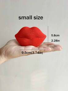 1pc Glam Fantasy Resin Lips Sculpture Decor, Glam Vanity Table Accent, Aesthetic Bedroom Decor, Versatile For Living Room, Bedroom, Bathroom, Kitchen, Office, Hotel, Restaurant, Bar, Wedding, Valentine'S Day, Mother'S Day, Thanksgiving, Desk Decor, Gift For Her, Office Desk Accessories (Two Size-Small/ Large) - Multicolor - View 18
