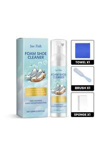 JUE FISH 运动鞋清洁套装/鞋子消毒清洁套装，白色鞋子和运动鞋专用泡沫清洁剂，便携式，送给男朋友/女朋友的最佳礼物（随机新款或旧款） - 彩色 - 查看 10