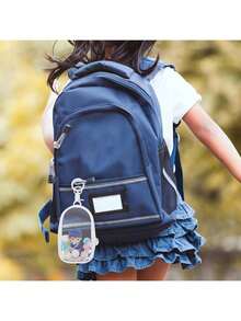 EstiloUPKOCH Bolsa Transparente Para Exhibir MuñEcas Con Hebilla Para Colgar Estuche Ligero De PVC Resistente Al Agua Para Almacenamiento Y ExhibicióN De Mini MuñEcas 4.13X2.55X1.37 PulgadasVersióN Mejorada - Como se muestra en la imagen, hay 2 artículos en total. - Ver 3