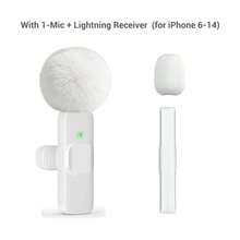 HITOZON Wireless Lavalier Microphone For IPhone/Android – Plug-Play Omnidirectional Clip-On Mic – Perfect For Podcast, Vlogging, Interviews, Teaching & Video Recording - White - View 10