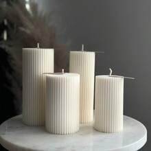 DIY Resin Mold 3D Bar Candle Mold Cylinder Aromatherapy Candle Silicone Mold, Suitable For Aromatherapy Candle, Soap Making, Home Decor