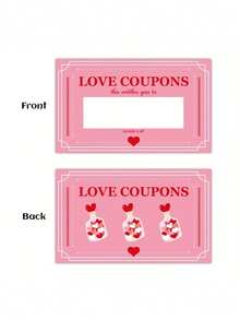 60pcs Pink Scratch Cards, DIY Scratch Cards, Wedding Party Decor, Couple Gift Cards, Suitable For Valentine's Day Party And Events, Gift Packaging, Couple Interaction, Party Penalty Cards, Party Prize Cards, Surprise Cards, Birthday Gift Cards, Gift Cards - Multicolor - View 4