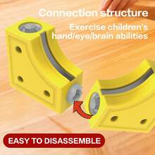 3D木制积木火车轨道套装，含火车和交通标志，STEM玩具，神奇轨道立方体积木，电动高速轨道火车，适合3-8岁儿童，生日派对礼物，66件USB充电电动火车玩具 - 彩色 - 查看 8