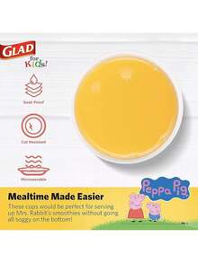 EstiloGlad for Kids - Cuencos de papel de  Friends de 12 onzas, 20 unidades, cuencos desechables para niños con estampados divertidos,  y amigosVersión mejorada - blanco - Ver 3