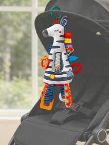 1pc Cute Multi-Functional Grab Training Doll, Baby Stroller Hanging Plush Doll With Rattle, Crinkle Paper And BB Device, Suitable As Newborn Baby Gift