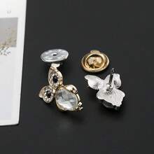 1 Cute Alloy Full Diamond Crystal Owl Lapel Pin Exquisite Women's Animal Clothing Accessory - Silver - View 2