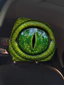 Funda para reposacabezas de coche con diseño de ojo de lagarto, diseño de ojo grande - Adecuado para conducción diaria y viajes, todo el año, lavable y fácil de instalar, decoración de coche, accesorio llamativo, esencial de viaje, funda decorativa de tela suave, decoración de coche, accesorio de vehículo, viajero frecuente, conductor de moda, Día de la Mujer, esenciales de viaje, recuerdos de boda, Y2k, dormitorio, accesorios de coche para mujeres, decoración de cocina, playa, verano, vacaciones, artículos esenciales de viaje, blusas para salir, artículos del hogar - Multicolor - Ver 7