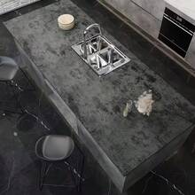 1 Roll Of Grey Cement Crack Self-Adhesive Wallpaper, Industrial Style Concrete Waterproof Removable Sticker, Suitable For Living Room, Kitchen, Bedroom, Bathroom Background Wall, Cabinet Countertop, Home Decoration Wall Panel, Furniture Renovation, Diy Tear Off Wallpaper, 40cm * 500/300/100cm - Dark Grey - View 12