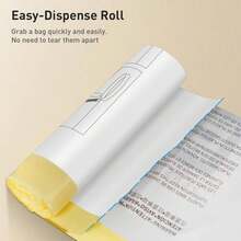 EKO 21 Gallon _ 50-90 Liter, 60 Count Drawstring Trash Bags, Extra-Strong Unscented Garbage Bags, Easy-Dispense Roll For Kitchen &Amp; Household Use, Code G, White - ColorE - View 3