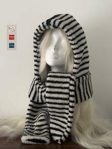 1pc Autumn/Winter Warm New Arrival Braided Knit Beanie Hat, Unisex Earflap Ski Trapper Pilot Cap, Solid Color Versatile Large Head Circumference Knitted Knit Hat