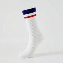 3 Pairs Of Solid Color Women's Sports Socks, Energetic Sports Style, Small And Medium-Sized Leg Shape, Anti Slip Adhesive, Running Yoga Socks, Suitable For Basketball Pilates Training - Multicolor - View 4