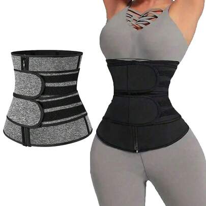 Women's High Waist Elastic Waist Trainer - Waist Cincher & Body Shaper, Suitable For Gym, Yoga, Running And Other Sports, Breathable Moisture-Wicking Fabric, Full Size Range Including Plus Size